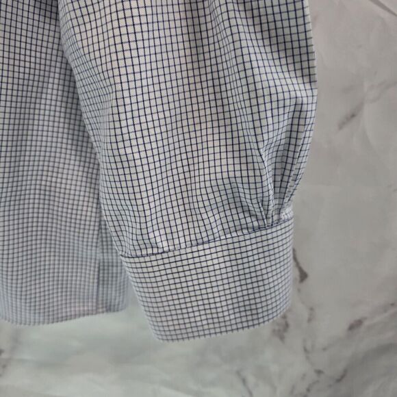 Brooks Brothers Shirt Men XXL 18 1818 Regent Non Iron Original Polo Windowpane - Picture 4 of 16